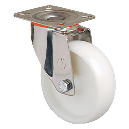 Колесо нейлоновое EM01 ZKZ 125 (INOX) Колесо нейлоновое EM01 ZKZ 125 (INOX)