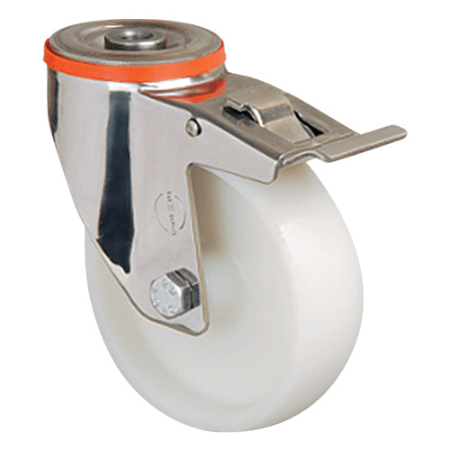 Колесо нейлоновое EM04 ZKZ 80 F (INOX) Колесо нейлоновое EM04 ZKZ 80 F (INOX)