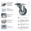 Колесо термостойкое поворотное RONEL RL01 CSS 100 Колесо термостойкое поворотное RONEL RL01 CSS 100