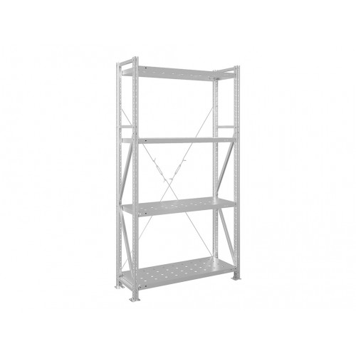 Стеллаж MS U 2000x1000x400/4 перфорированные полки Стеллаж MS U 2000x1000x400/4 перфорированные полки