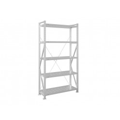 Стеллаж MS U 2000x1000x400/5 перфорированные полки Стеллаж MS U 2000x1000x400/5 перфорированные полки