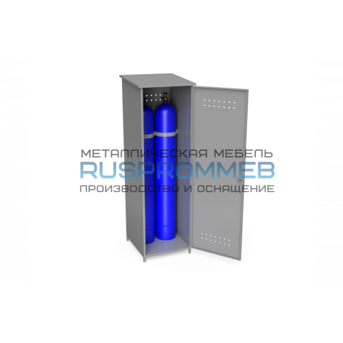 Шкаф металлический для 2-х газовых баллонов ШГБК-04